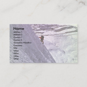 Carte De Visite Grimpeur sur la face sud d'Annapurna, 5800 mètres