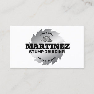 Carte De Visite Grinçage de souche   Service et suppression de l'a