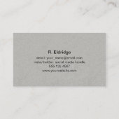Carte De Visite Gris (Dos)