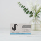 Carte de visite gris (Debout devant)