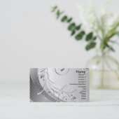 Carte De Visite gris (Debout devant)