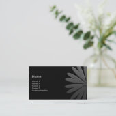 Carte De Visite Gris à l'argent (Debout devant)