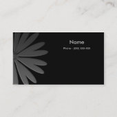 Carte De Visite Gris à l'argent (Dos)