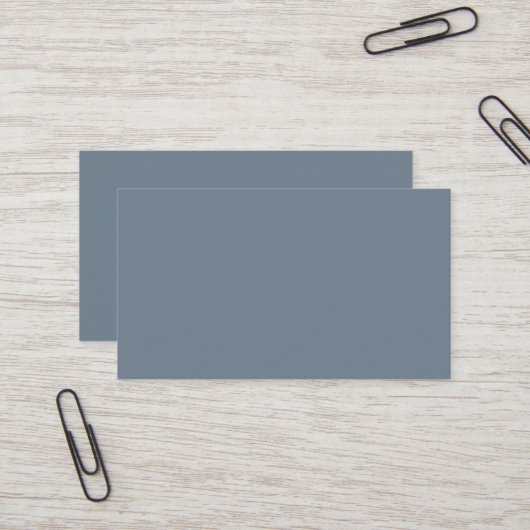 Carte de visite Gris ardoise (Devant/Arrière en situation)