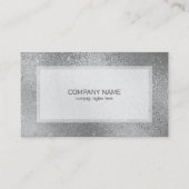 Carte De Visite Gris argenté brillant texture irisée (Devant)
