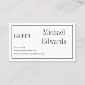 Carte De Visite Gris Barres Professionnelles Acier Moderne (Dos)