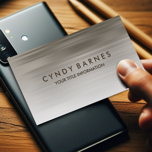 Carte de visite gris chaud