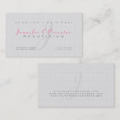 Carte De Visite Gris clair clair clair clairTexture simple de la t (Devant / Derrière)