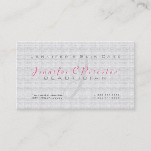 Carte De Visite Gris clair clair clair clairTexture simple de la t (Devant)