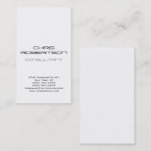 Carte de visite gris clair séduisant (Devant / Derrière)