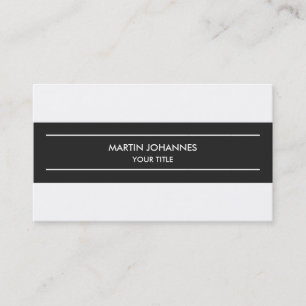 Carte de visite gris clair simple et tendance