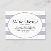 Carte De Visite Gris Classique (Dos)