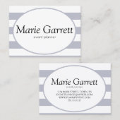 Carte De Visite Gris Classique (Devant / Derrière)