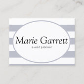 Carte De Visite Gris Classique (Devant)