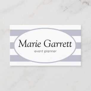 Carte De Visite Gris Classique