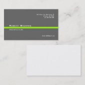 Carte de visite gris classique de Ligne Verte (Devant / Derrière)