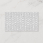 Carte De Visite Gris d'abeille et de nid d'abeilles (Dos)