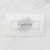 Carte de visite gris d'aquarelle d'abrégé sur (Devant)