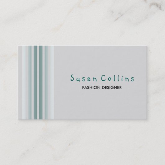 Carte De Visite Gris d'ardoise gris simple (Devant)