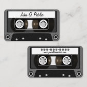 Carte De Visite Gris de bande de mélange (Devant / Derrière)