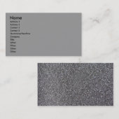 Carte de visite gris de caoutchouc mousse (Devant / Derrière)