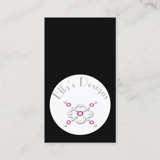 Carte de visite gris de conception simple (Devant)