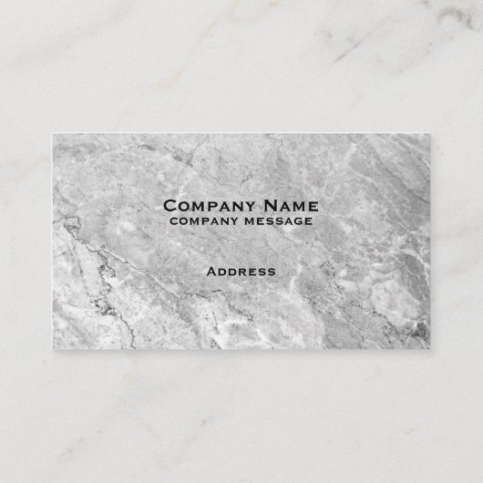 Carte de visite gris de granit (Dos)