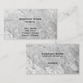 Carte de visite gris de granit (Devant / Derrière)