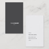 Carte De Visite Gris de Groupon (Devant / Derrière)