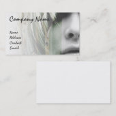 Carte de visite gris de mode (Devant / Derrière)