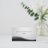 Carte De Visite Gris de Notariat Public (Debout devant)