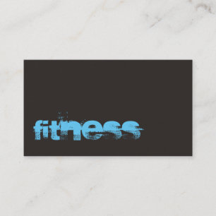 Carte de visite gris de sport de forme physique de