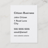 Carte De Visite Gris épais (Dos)