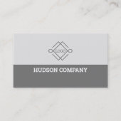 Carte De Visite Gris Et Blanc (Devant)