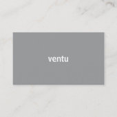 Carte de visite gris et blanc minimal (Devant)