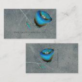 Carte De Visite Gris et bleu (Devant / Derrière)