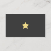 Carte De Visite Gris et jaune modernes (Dos)