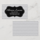 Carte De Visite Gris et Noir Gris et Gris Gris et Gris (Devant / Derrière)