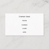 Carte de visite gris et orange (Dos)