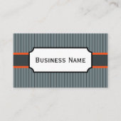 Carte de visite gris et orange (Devant)