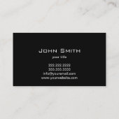 Carte de visite gris-foncé professionnel de code (Dos)