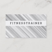 Carte De Visite Gris frais avec noir (Dos)