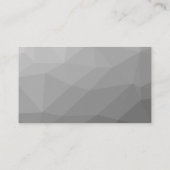 Carte De Visite Gris Gradient Mesh géométrique Motif élégant (Dos)
