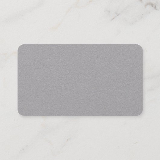 Carte De Visite Gris gris clair simple professionnel moderne (Dos)