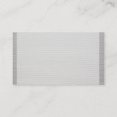 Carte De Visite Gris Gris Gratuit Professionnel Élégant Design élé (Dos)