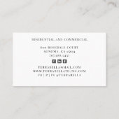 Carte De Visite Gris gris gris gris gris noir blanc (Dos)