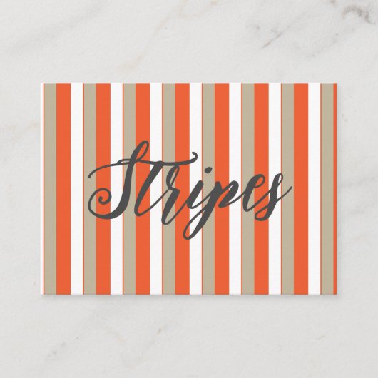 Carte De Visite Gris Gris Orange (Devant)