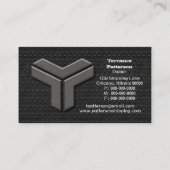 Carte de visite Gris Métal Grunge (Dos)