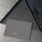 Carte de visite gris minimaliste professionnel