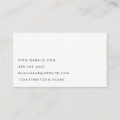 Carte De Visite Gris Minimaliste Professionnel (Dos)